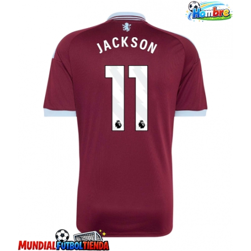 Camiseta Aston Villa Nicolas Jackson #11 Primera Equipación Replica 2026-27 mangas cortas